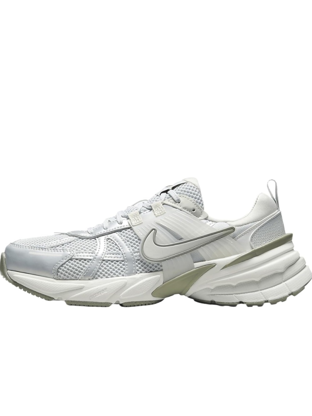 Nike V2K Running Shoes in Photon Dust/Light Silver/White size 9
